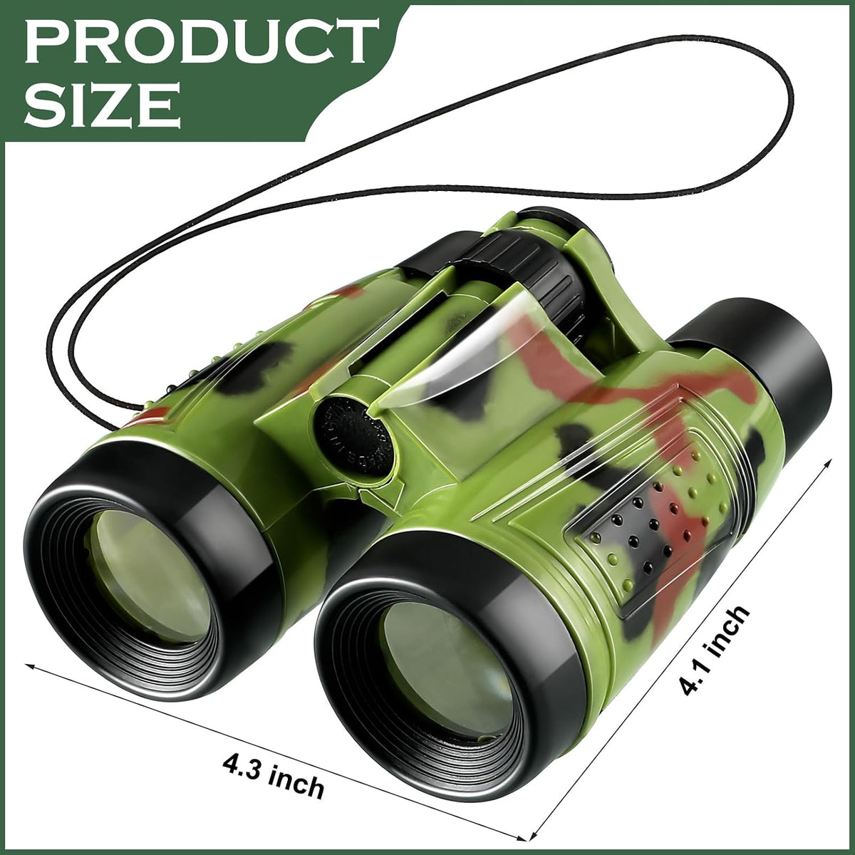 Deekin 16 Pack Kids Toy Binoculars with Neck String Party Favors - image 2