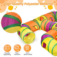H-4-Way Collapsible Cat Tunnels for Kittens Indoor Entertainment - image 3