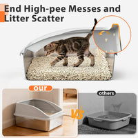 AIPERRO Stainless Steel Litter Box - Silver Grey / Small - image 4
