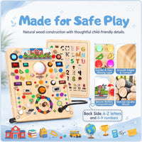 Busy Board with LED Light Switches - Large School Busy Board - image 4