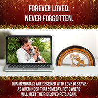 Rainbow Bridge Cat Memorial Gifts - Dog and Man - image 2