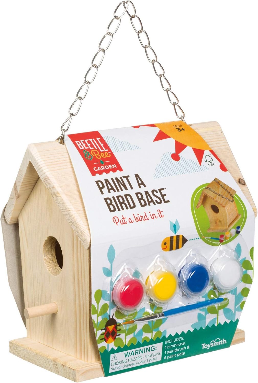 Beetle & Bee Build A Bird Bungalow - Paint a Bird Base