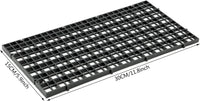 Aquarium Plastic Grid Divider Tray Egg Crate - Black 2 Pcs S - image 2