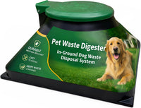 Doggie Dooley Pet Waste Digester, Black with Green - Large / Pyramid Style
