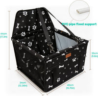 Portable Pet Dog Booster Seat for Small and Medium Pets – Essentials for Dogs - Blue and gray - image 4