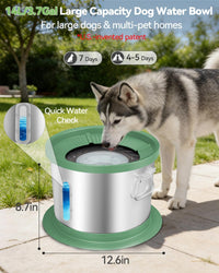 UPSKY 14L No Spill Dog Water Bowl - Deep Green / 14L - image 3