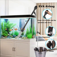 Small Aquarium Gravel Vacuum Sand Cleaner Tank Water Changer – Essentials for Fish - L(20~100Gal) - image 3