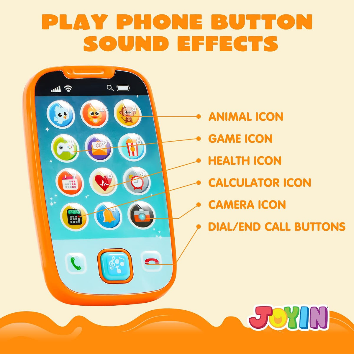 JOYIN Kids Learning Phone and Remote Toy - White Phone and Remote Toy with Horse - image 4