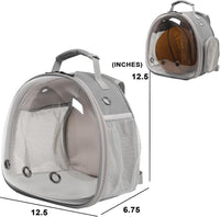 Bearded Dragon Travel Backpack with Harness and Leash Set - Grey / Backpack+LSH Brown - image 2