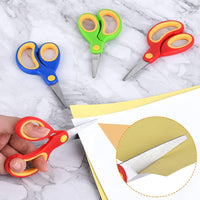 Kids Scissors 5"，5 Inch School Bulk Classroom Student Blunt Scissors – Fun for Kids & Family - 24 - image 2