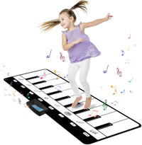 Floor Piano Mat, Musical Toys for 1-3 Year Old Boys & Girls Dance Play Mat – Fun for Kids & Family - 43.3*14.17 inches