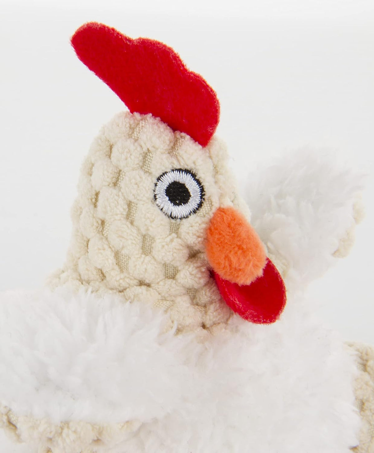 goDog Checkers Fat Rooster Squeaky Plush Dog Toy - Mini - image 3
