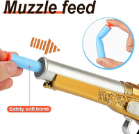 Toy Pirate Foam Blaster for kids Soft Foam Darts 20pcs Themed - Gold - image 3