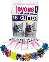 joyous 160pcs Glitter Cat Nail Caps - XS
