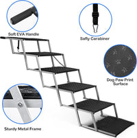 Foldable Dog Stairs for Car - 6 Steps - image 3