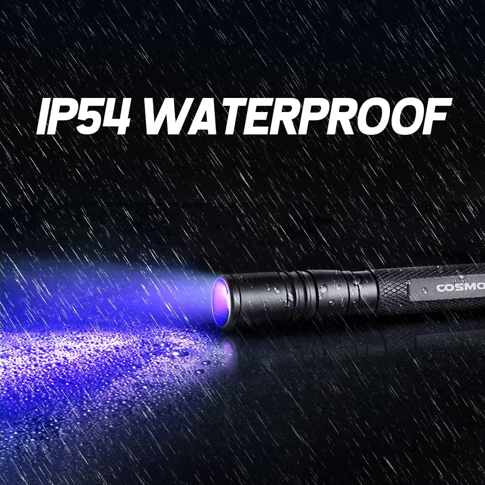 UV Flashlight 395nm Zoomable Black Light Lamp Ultraviolet Lights – Essentials for Dogs - 1 Pcs-rechargeable Uv Flashlight - image 2