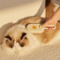 Cat Steam Brush for Shedding, 4 in 1 Rechargeable Steam Brush for Cats and Dogs, Anti-Static, Massage