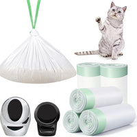 45 Count Automatic Litter Box Bags Liners Compatible with Litter Box - White / 1 Count (Pack of 60)