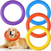 4 Pack 7.48 Inch Dog Ring Toy for Large Medium Dog Training - Multicolored / 7.48 Inch
