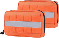 OneTigris Service Dog Vest Harness Saddle Bag Backpack Pouch – Essentials for Dogs - Orange
