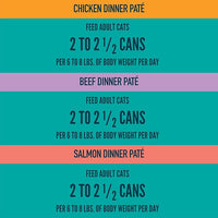 A Strong Heart Canned Wet Cat Food, Chicken, Beef and Salmon Variety Pack - 3 oz Cans (Pack of 24), Made in The USA with Real Chicken, Beef and Salmon