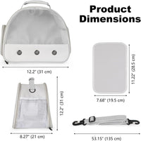 Bearded Dragon Travel Carrier, Lizards Carrier - Grey / Mesh Carrier - image 2