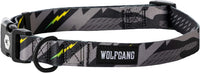 Wolfgang Heavy Duty, Adjustable Dog Collar with Quick Release Nylon Buckle for Walking & Training - Medium (1 Inch x 12-18 Inch) / DarkSkies Print