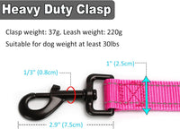 3 Handle Dog Leash 10FT Triple Handle Reflective Large Medium Dogs – Essentials for Dogs - Pink - image 2