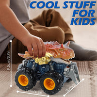 Oriate Friction Powered Dinosaur ATV Toy Cars for Children - Carnotaurus 4 - image 4
