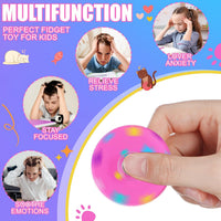 Sotiff 24 baseball fidget spinners, mini acrylic spinners with baseball print - view 13