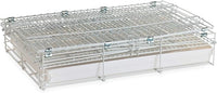 Pet Products Metal Portable Travel Vet Bird Parrot Carrier Cage Prevent Beaks Out White, 19-Inch by 12-Inch by 16-Inch