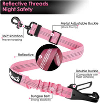 SlowTon Dog Car Seat Belt - Pink / 27.5in - 1 pack - image 4