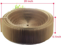 Cat Scratcher Lounge Bed, Collapsible Round Shape for Big Cat - image 4