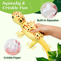 PrimePets Dog Toys, Plush Dog Squeaky Toys - Forest Animal Dog Toy (5 Pcs) - image 2