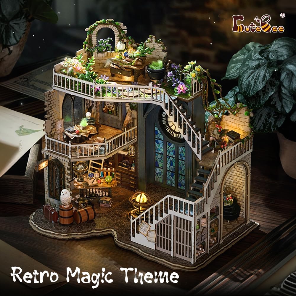 CUTEBEE 3D Wooden Puzzle for Adults - Magic House - image 3