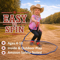 Made in USA, Children’s Cowboy Kiddie Trick Rope Lasso Pre-Tied - Pink - image 3