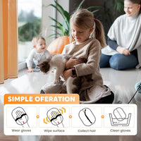 Pet Hair Removal Glove for Cats & Dogs, Reusable Pet Hair Remover Electrostatic Gloves for Couch, Furniture, Carpet