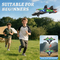4DRC V32 Foam Remote Control Airplanes RC Planes for Kids Adults - Orange-4 Batteries - image 4