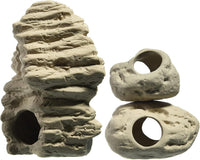 Aquarium Decoration Rock Caves, Betta Fish Tank Accessories – Essentials for Fish - Small & Medium & Large