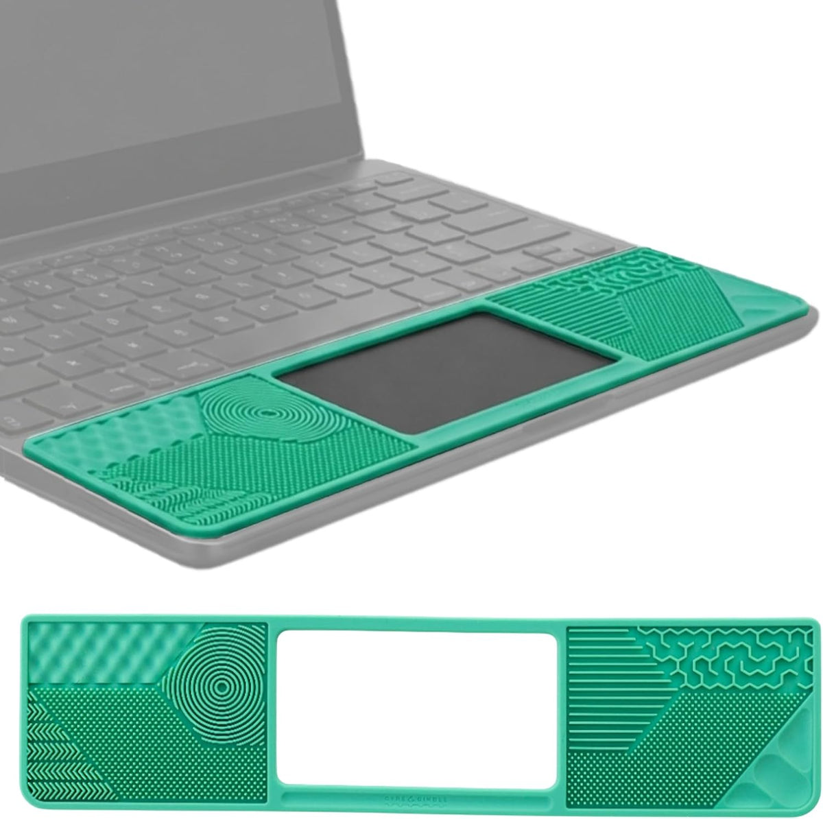 Gyre & Gimble silicone Chromebook gidget sensory palm rest with trackpad cutout - view 2