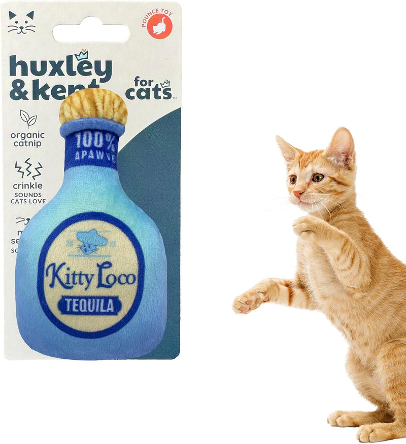 Huxley & Kent Plush Crinkle Catnip Cat Toy - Kitty Loco Tequila