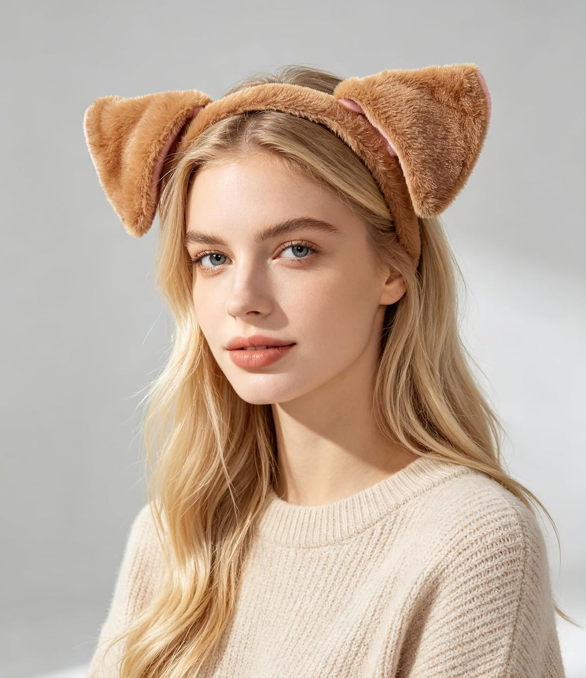 CHEU Puppy dog ears headband costume – Fun for Kids & Family - Brown - image 2