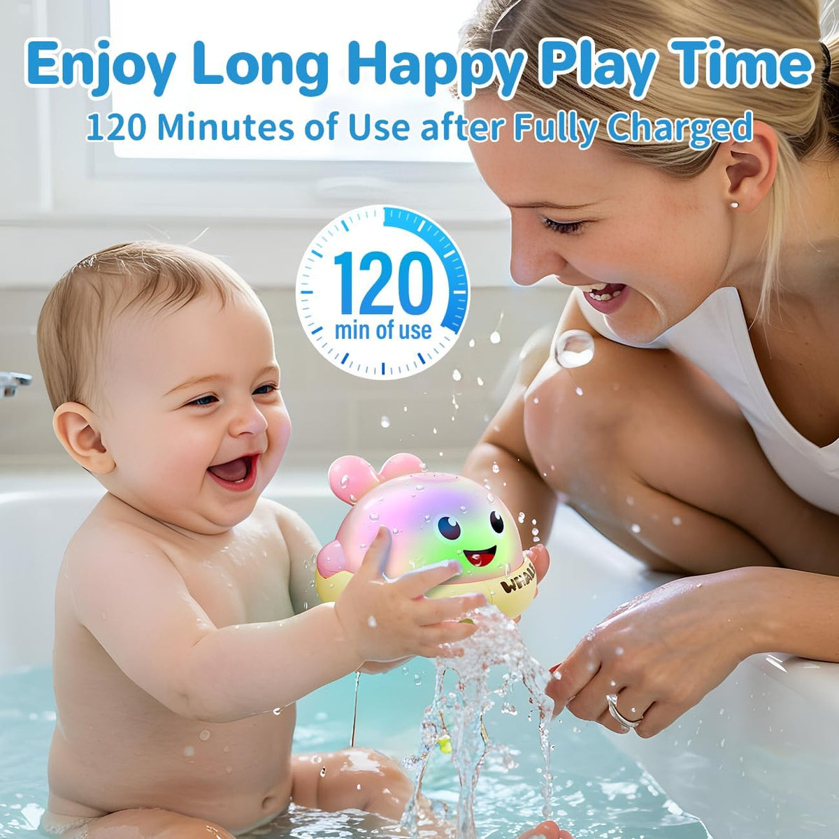 Bath Toys for Kids Age 1-3 - Pink - image 4