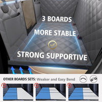 Back Seat Extender for Dogs - L - For Cars / Mid-Size SUV / Double Cab Truck / Grey - image 4