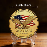 Lastikor 2 inch Marine Corps 250th anniversary coin in copper color - view 8