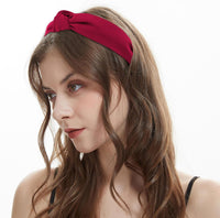 YISSION 4Pcs Wide Halloween Knotted Headbands Pumpkin Ghost Skull - White,Dark Pink,Red,Dark Red - image 3