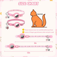 PUPTECK Halloween Cat Collar Breakaway with Bells, Kitten Outfit – Essentials for Cats - Candy Pink / NECK (7.87"-11.8") - image 2