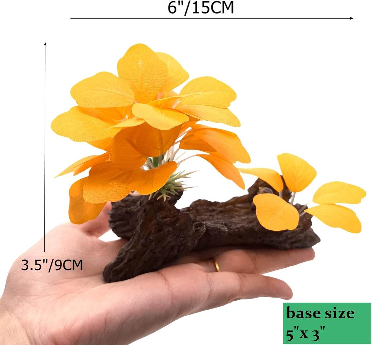 M2cbridge Artificial Fish Tank Plants Aquarium Plant Aquatic Water - 3pcs Big Colorful - image 3