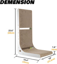SMARTBEAN 3-Pack Cardboard Cat Scratcher for Indoor Cats - L-Shape Cat Scratcher - 1 pc - image 4
