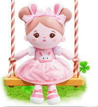 OUOZZZ Soft Baby Doll 12.6" Yellow Bee Dress Snuggle Buddy Doll – Fun for Kids & Family - A-abby01 Rabbit